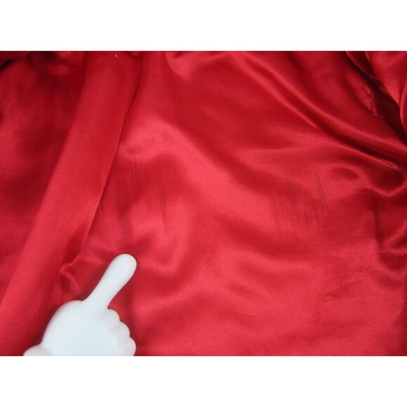 GB Girls Jacket Youth XL 14/16 Red Fleece Open Fuzzy Polyester Pockets Coat - Picture 9 of 16